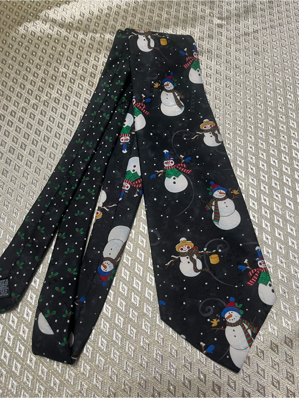 Hallmark Holiday Fabric with Snowman Print